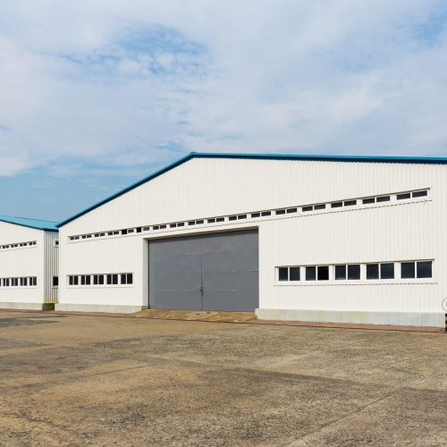 Storage warehouse at outdoor